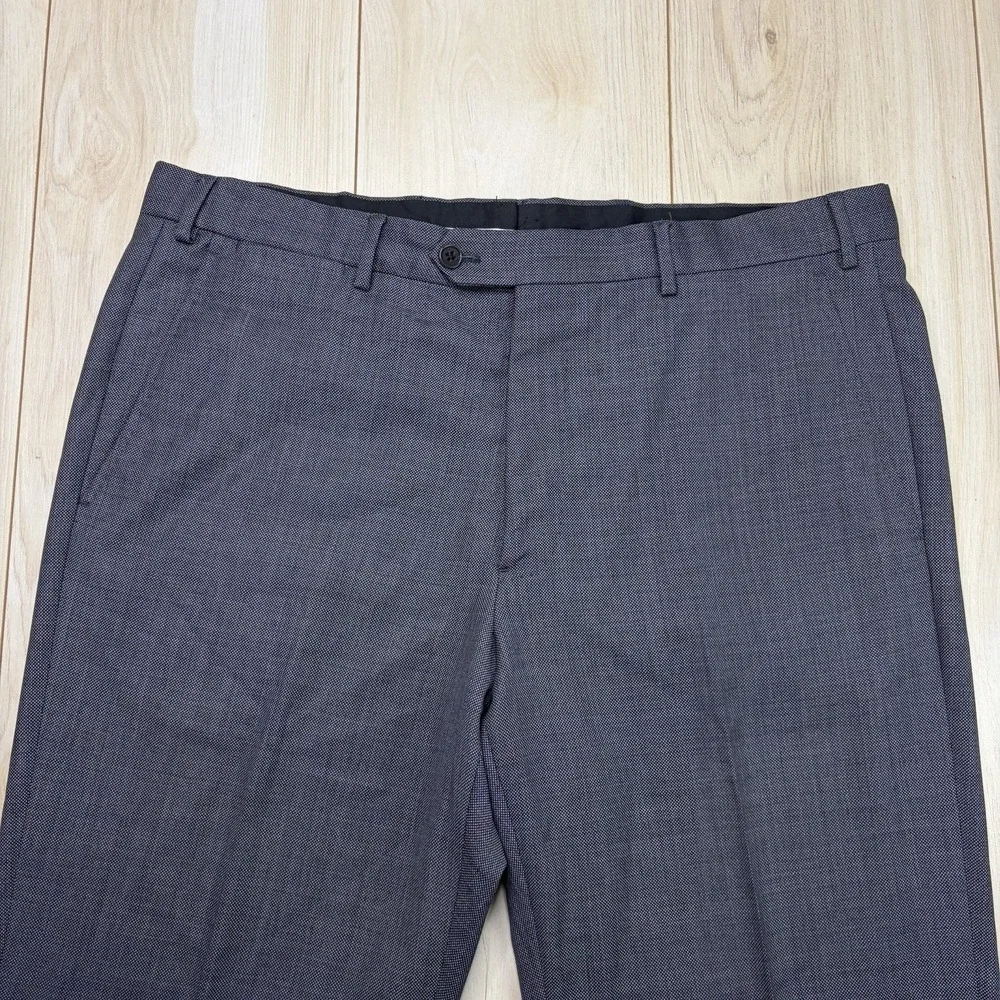 Emperio Armani G-Line Birdseye Mini-Check Super 130s Suit Mens 42R Slim 38x32